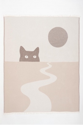 CHAPUTS Luna Throw - Beige & Brown