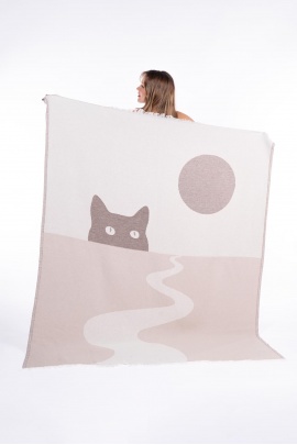 CHAPUTS Luna Throw - Beige & Brown