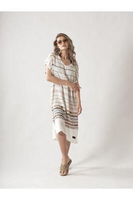 ATELIER CHAPUTS Back Tied Ethnic Dress