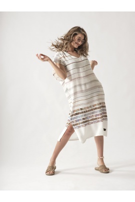 ATELIER CHAPUTS Back Tied Ethnic Dress