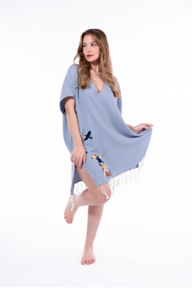 ATELIER CHAPUTS Comona Blue Dress