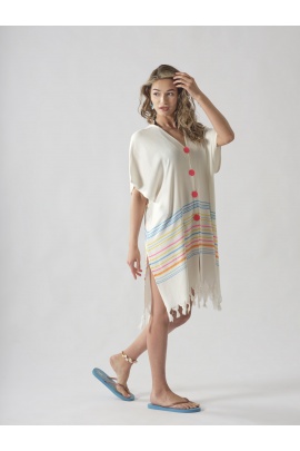 ATELIER CHAPUTS Pink Buttoned Dress