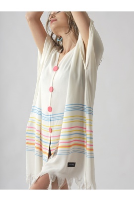 ATELIER CHAPUTS Pink Buttoned Dress