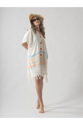 ATELIER CHAPUTS Pink Buttoned Dress