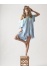 ATELIER CHAPUTS Tie Dye Blue Dress