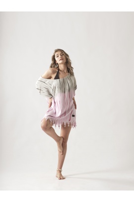 ATELIER CHAPUTS Tie Dye Pink Dress